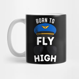 Pilot High Flying Sunglasses Aviation Aviator Mug